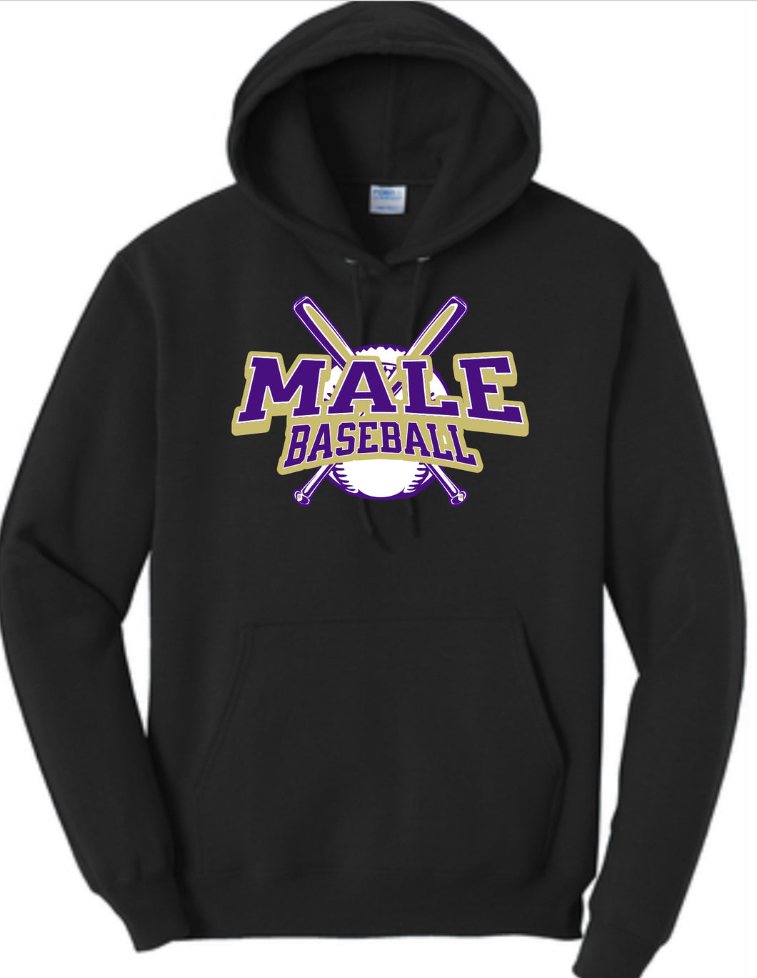 Male Baseball Hoodie - SELECT A LOGO