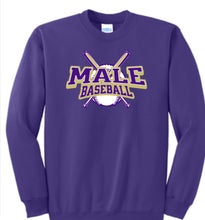 Load image into Gallery viewer, Male Baseball Crewneck Sweatshirt - SELECT A LOGO
