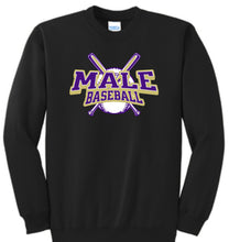 Load image into Gallery viewer, Male Baseball Crewneck Sweatshirt - SELECT A LOGO
