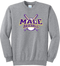 Load image into Gallery viewer, Male Baseball Crewneck Sweatshirt - SELECT A LOGO
