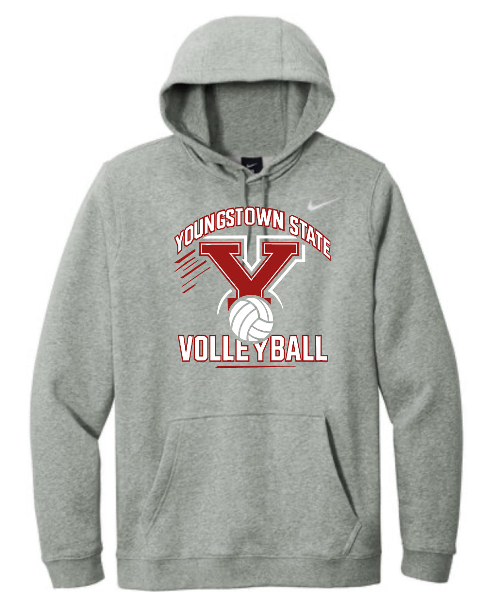 YSU Volleyball Logo Nike Hoodie **ADULT SIZES ONLY**