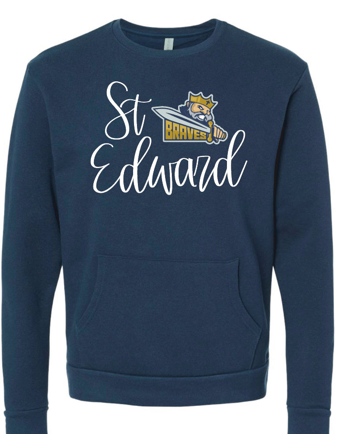 St Edward Script Pocket Crewneck Sweatshirt